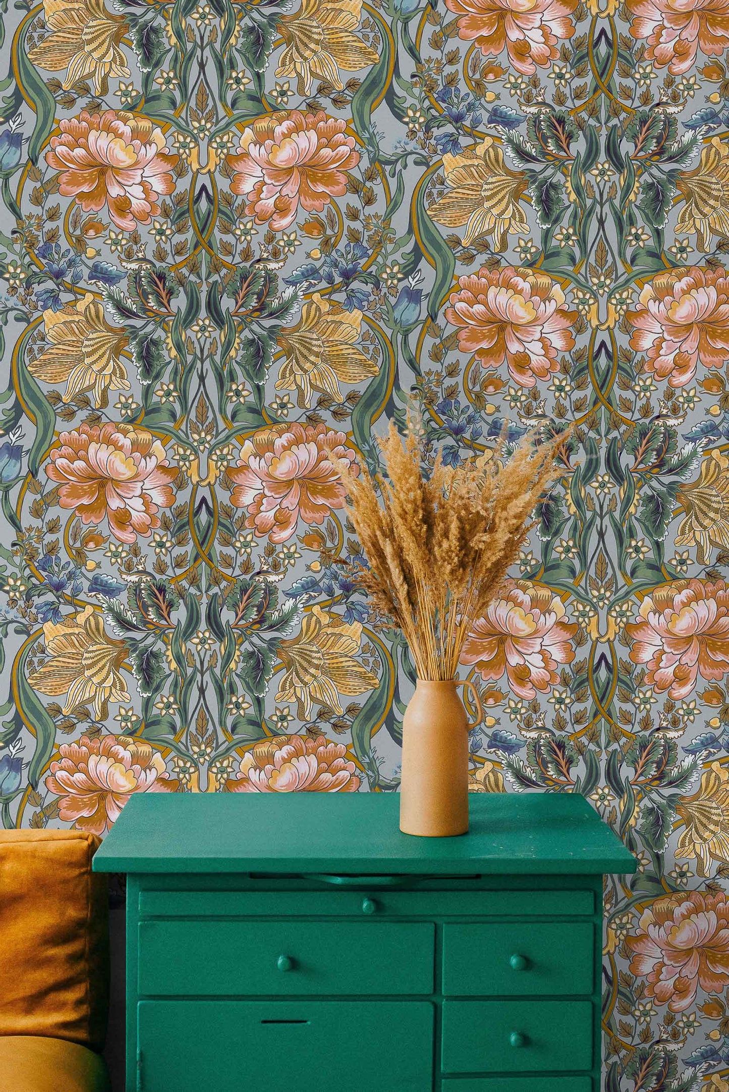 Belle-Epoque Wallpaper - Blue