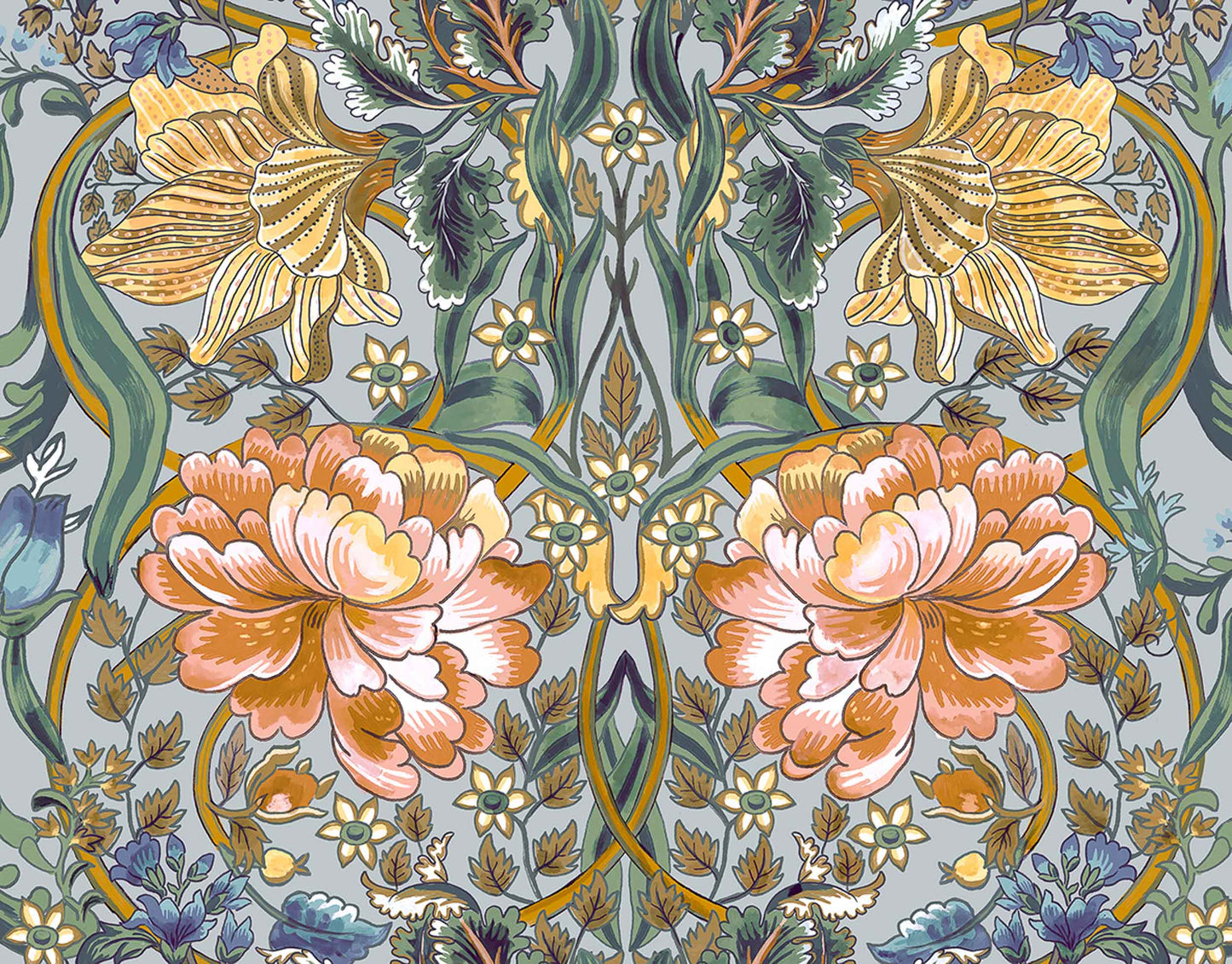 Sample - Belle-Epoque Wallpaper - Blue