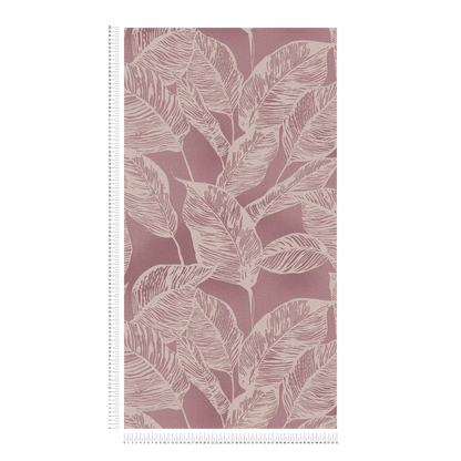 Banana Grove - Leaf Wallpaper - Pink