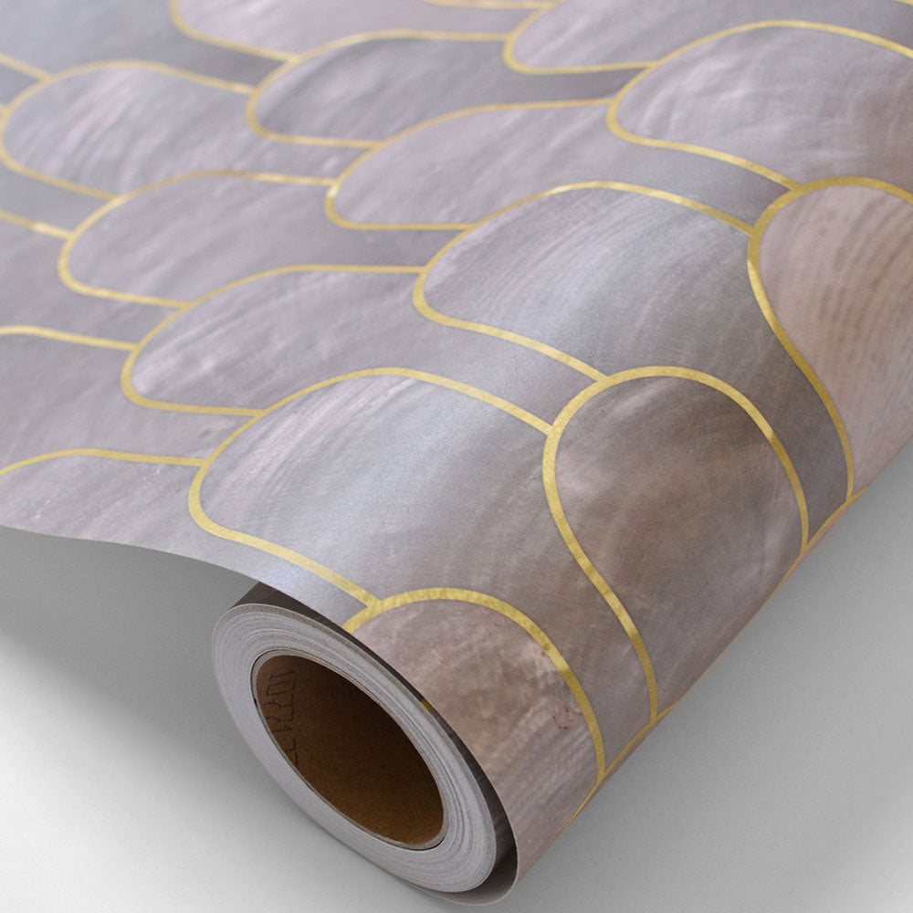 Nizwa Wallpaper - Amethyst Black Gold