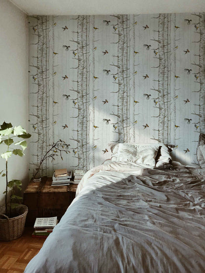 Birch Trees Wallpaper – Beige