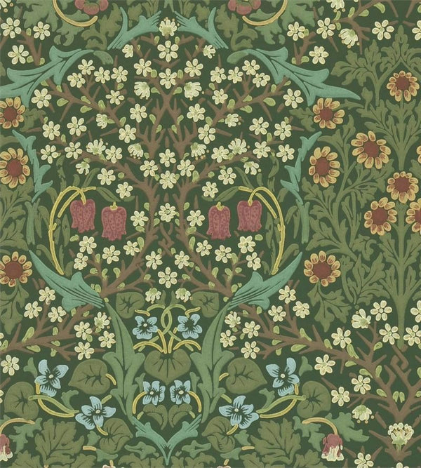 Sample - Blackthorn Wallpaper - Green