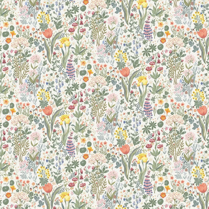 Bloomsterhav Wallpaper - White