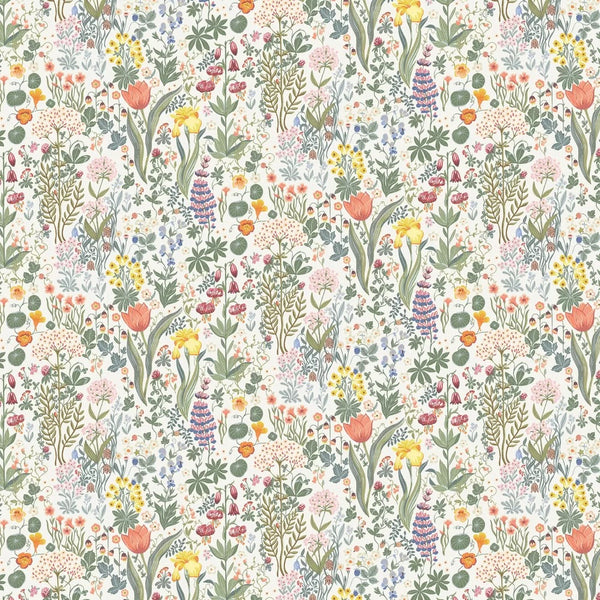Sample - Bloomsterhav Wallpaper - White