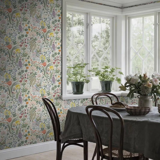 Bloomsterhav Wallpaper - White