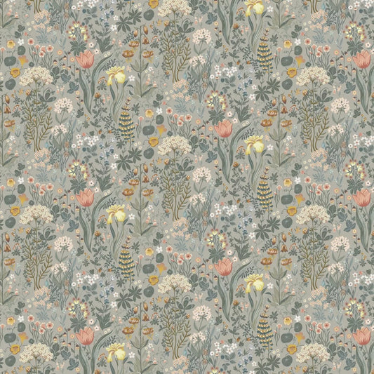Bloomsterhav Wallpaper - Sage Grey