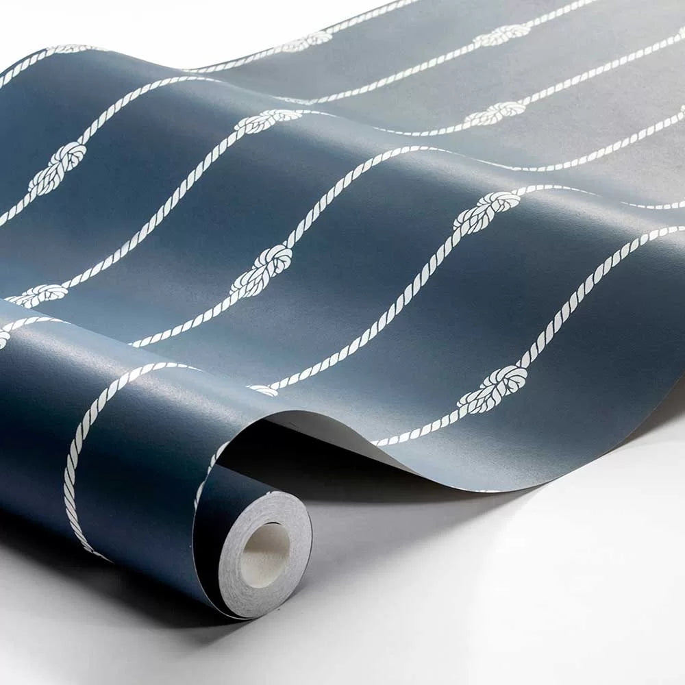 Nautical Knot Stripe  - Navy