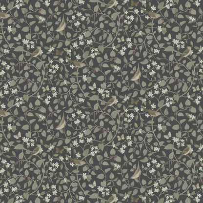 Sample - Sangfaglar Wallpaper - Charcoal
