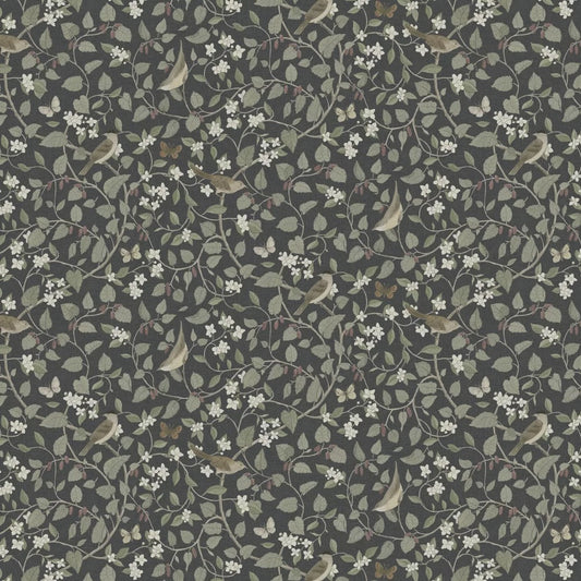 Sangfaglar Wallpaper - Charcoal