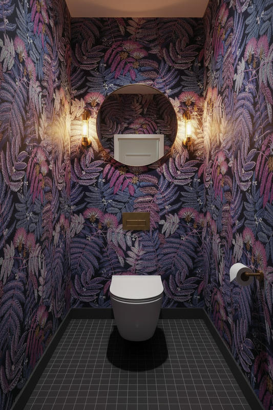 Botanica Albizia Dark Purple Powder Room - Clean
