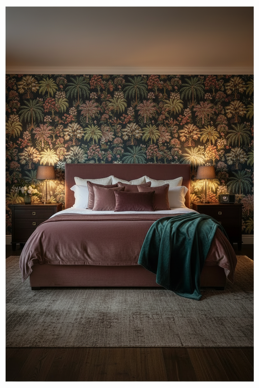 Botanical Bedroom No Mirror