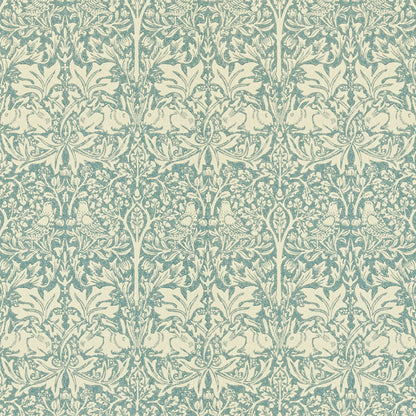 Brer Rabbit by Morris Wallpaper - Slate/Vellum