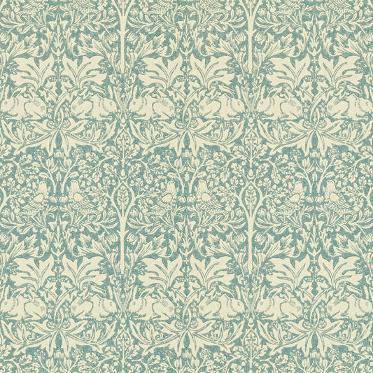 Brer Rabbit by Morris Wallpaper - Slate/Vellum