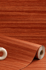 Vinyl Grasscloth Wallpaper - Terracotta