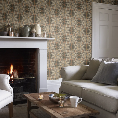 Mulberry Home Buckland Wallpaper - Woodsmoke