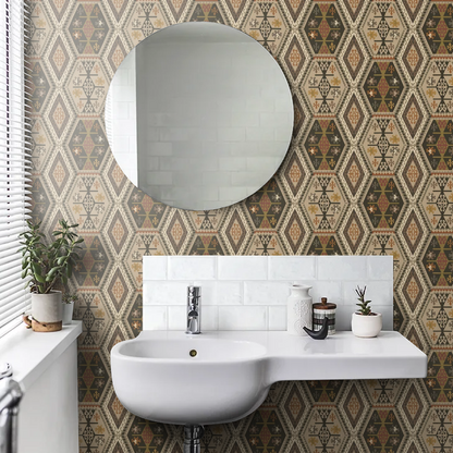 Mulberry Home Buckland Wallpaper - Woodsmoke