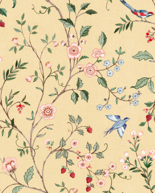 Sample - Bucolic Wallpaper - Buttercream