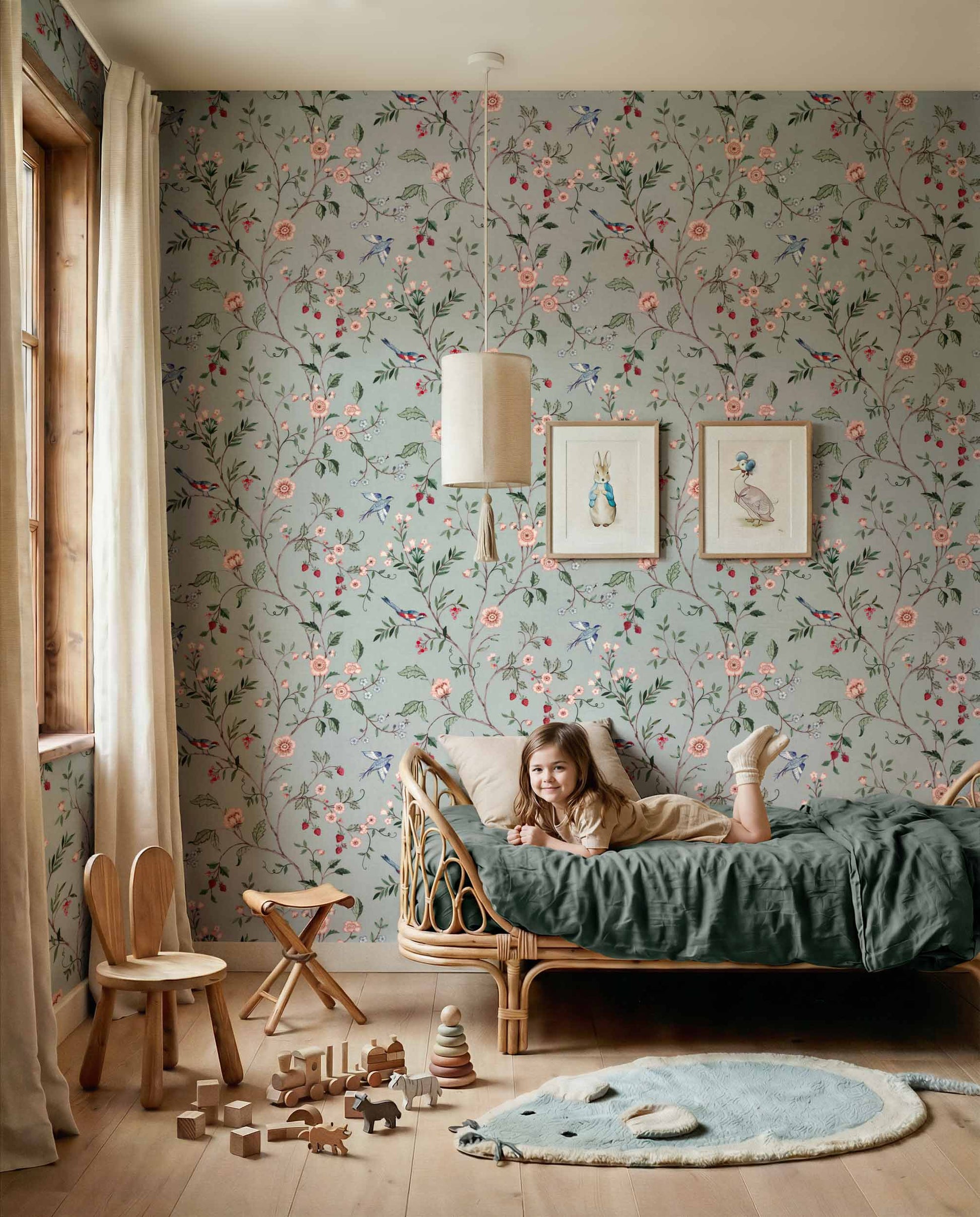 Bucolic Wallpaper - Indigo – The Inside