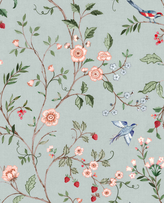 Bucolic Wallpaper - Indigo