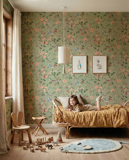 Bucolic Wallpaper - Mint