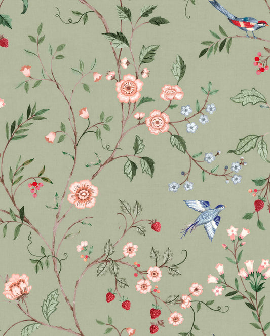 Bucolic Wallpaper - Mint