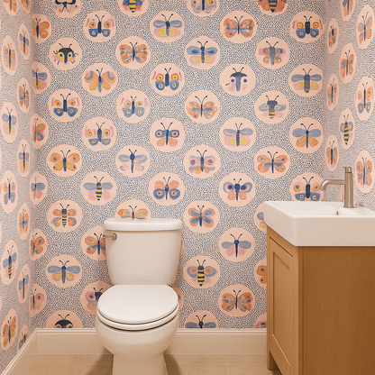 Project Butterfly Custom Sized Wallpaper Mural (per m2)