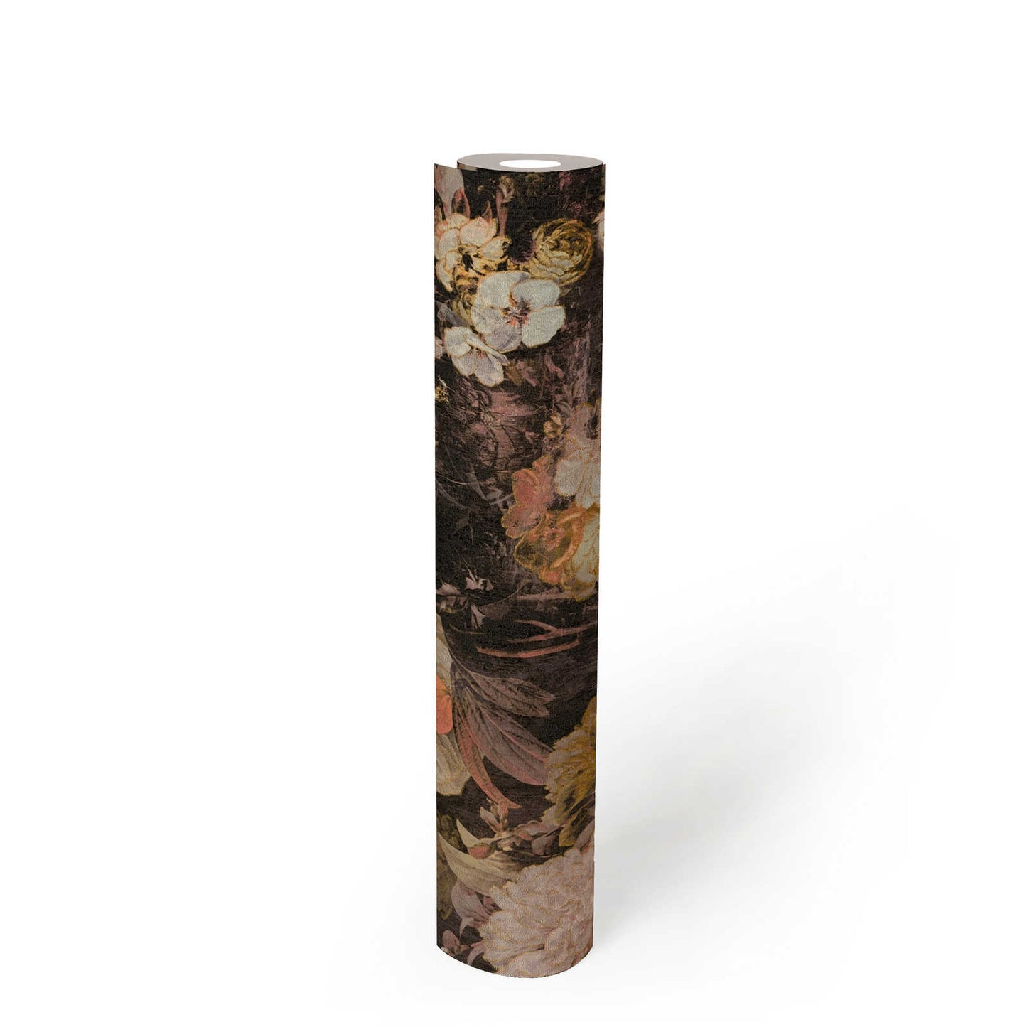 Melody Floral Wallpaper - Sepia/Orange