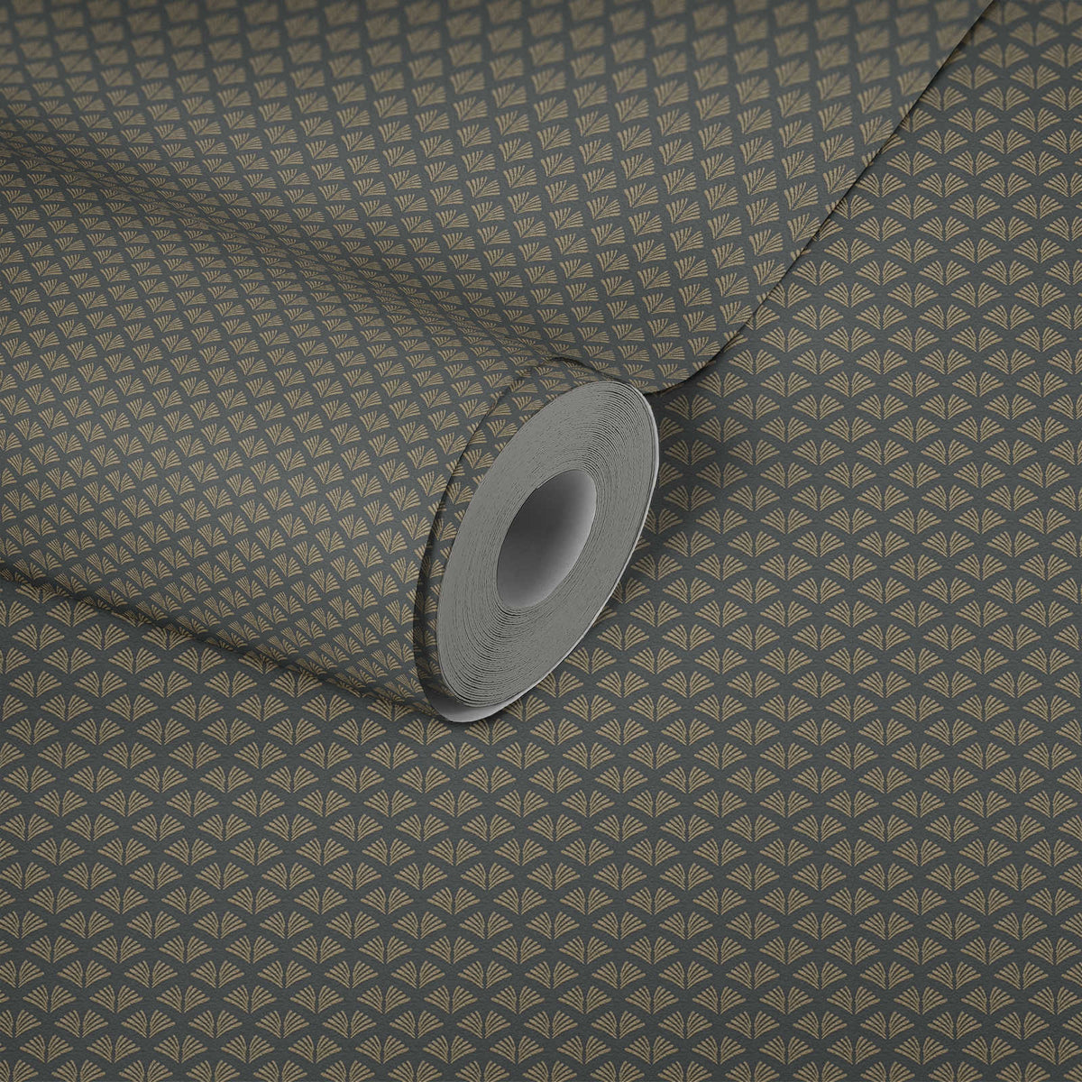 Tiny Wings - Art Deco Wallpaper  - Ebony