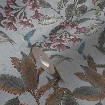 Cockatoo Jungle Wallpaper - Blue