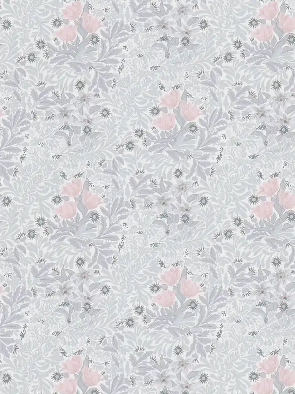 Sample - Antique Floral Trails Wallpaper Online NZ | The Inside - Grey