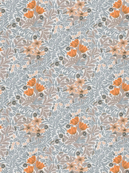 Antique Floral Trails Wallpaper Online NZ | The Inside - Orange