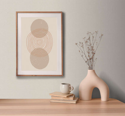 Linea Linen Texture Vinyl Wallpaper – Taupe
