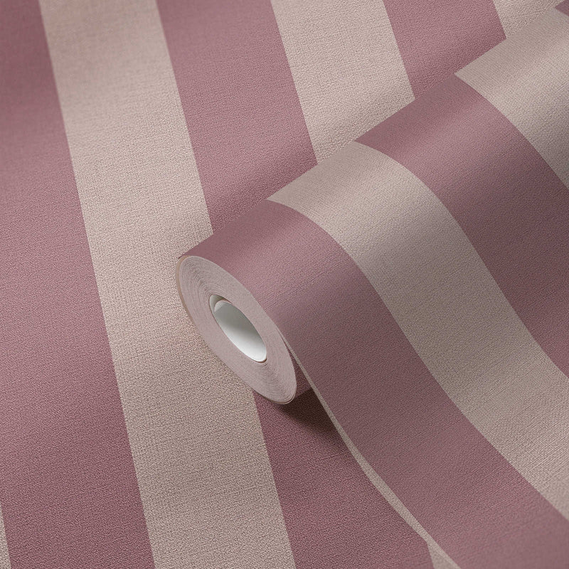 Bold Bands - Stripe Wallpaper - Purple