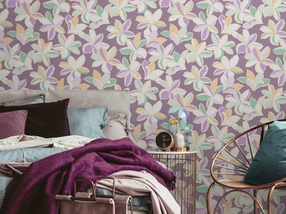 Daisy Days Wallpaper - House of Turnowsky - Purple