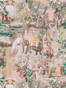 Elephant Parade – Vintage Wallpaper – Desert Green