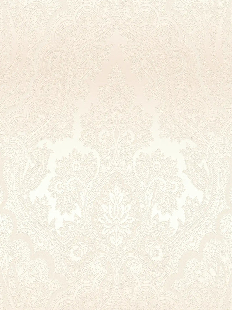 Damask Wallpaper - Light Pink