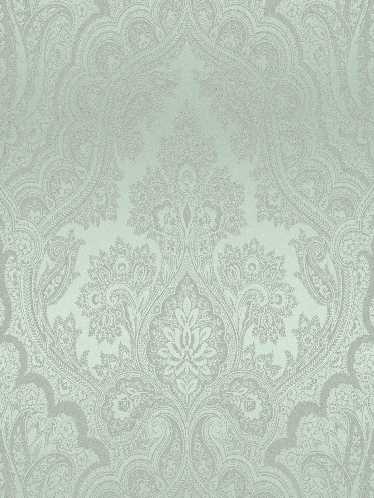 Sample - Damask Wallpaper - Sage