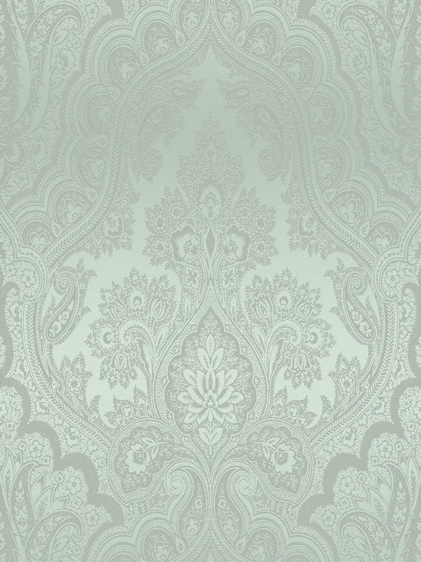 Sample - Damask Wallpaper - Sage