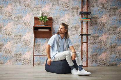 Barcelona Mosaic Wallpaper - Beige/Brown/Blue