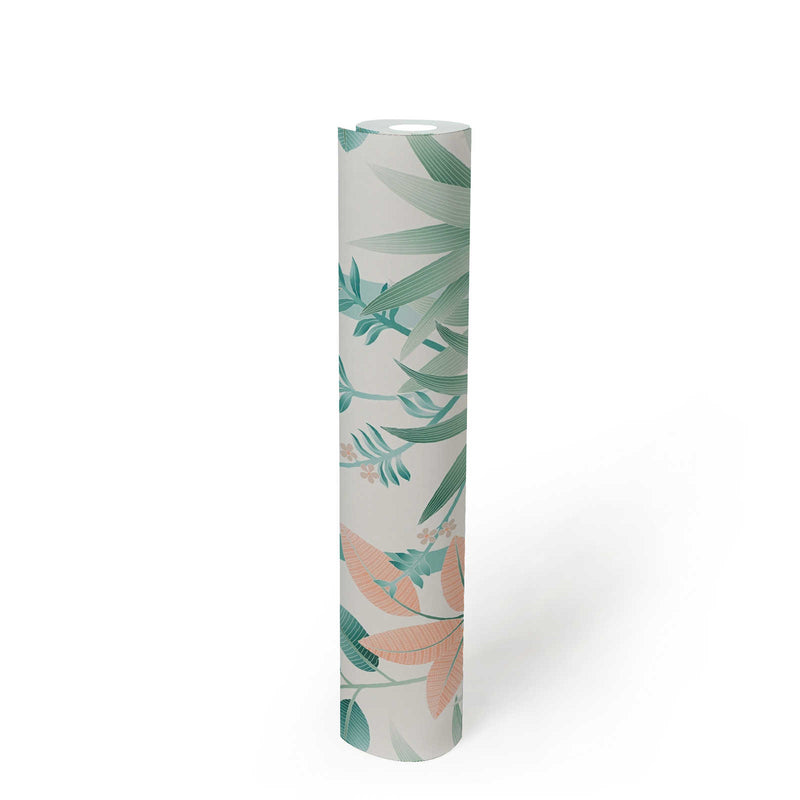 Graphic Palms Wallpaper - Green