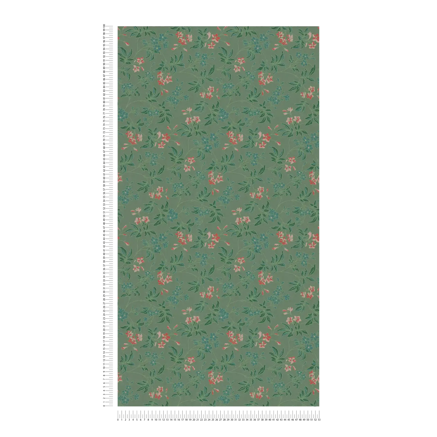 Jasmin - Floral Wallpaper - Green