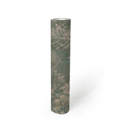 Forest Frame - Leaves Wallpaper - Jade Moss
