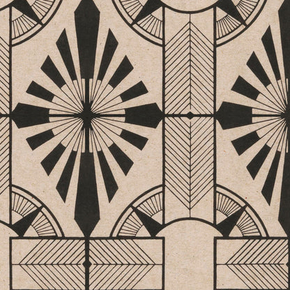 Astoria Diamond Art Deco Sun - Custom Sized Wallpaper Mural (per m2)