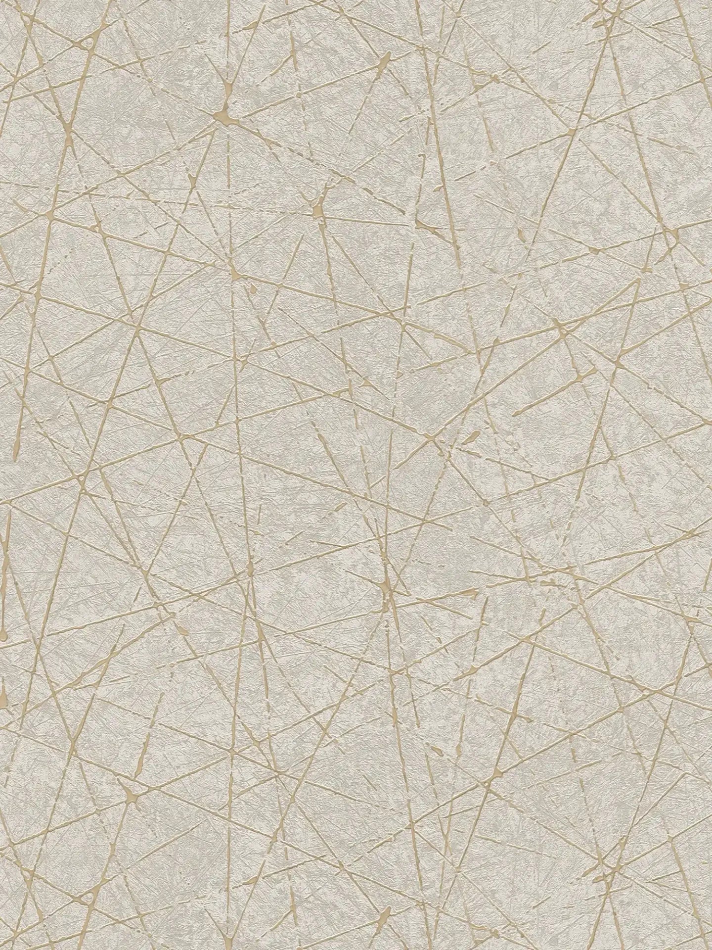 Linear Web - Geometric Wallpaper - Pearl
