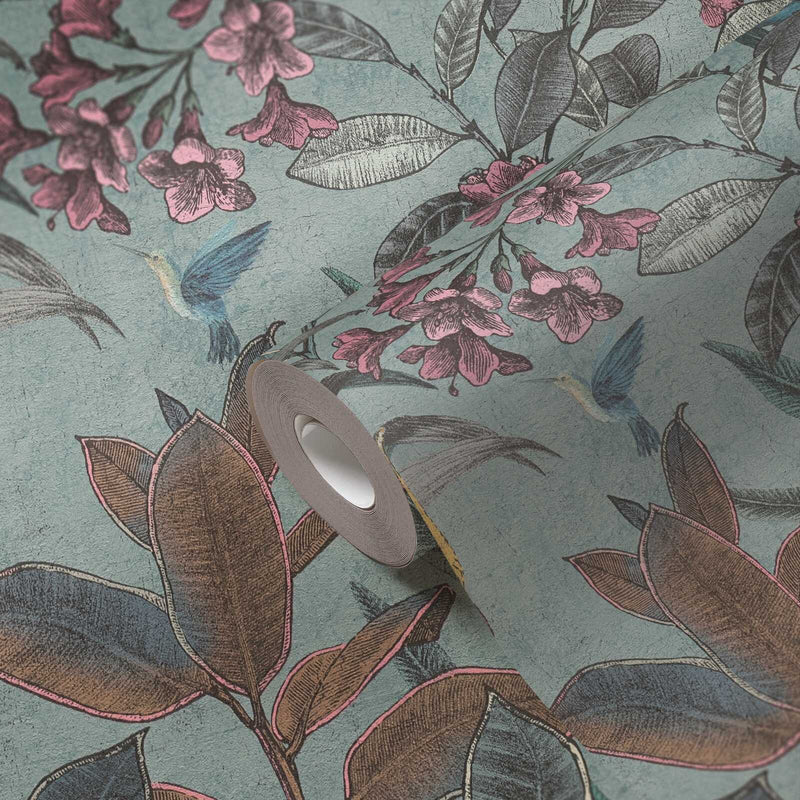 Cockatoo Jungle Wallpaper - Green