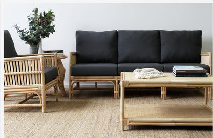 Tribeca Cane 3-Seater Sofa