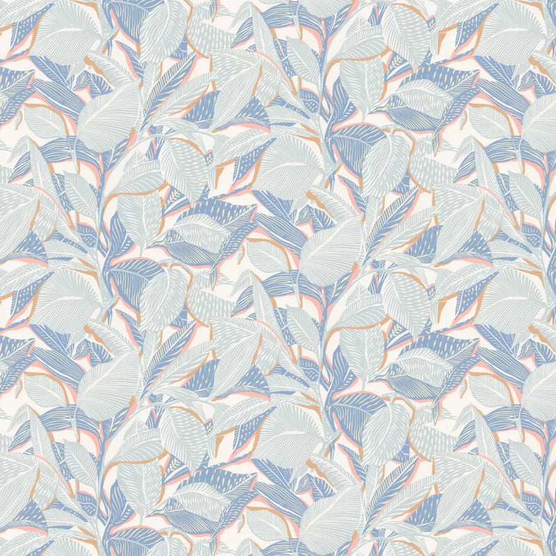 Riviera Lagoon Wallpaper - Bleu Mer