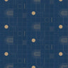 Golden Curves Wallpaper - Midnight Blue