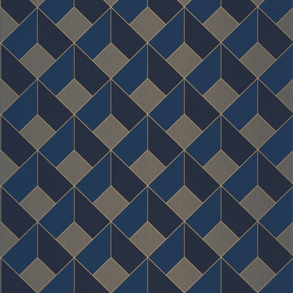 Spaces Square Wallpaper - Midnight Blue