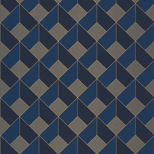 Spaces Square Wallpaper - Midnight Blue